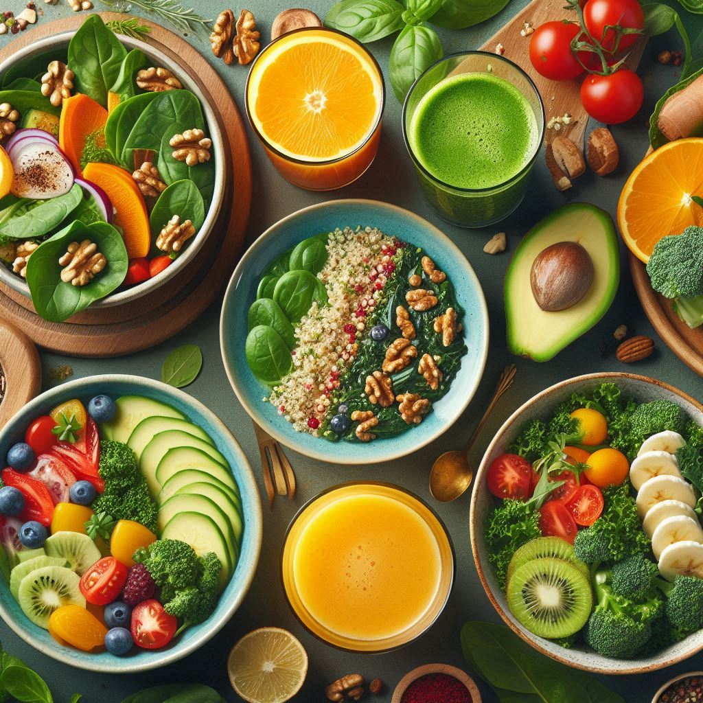 ensaladas y jugos